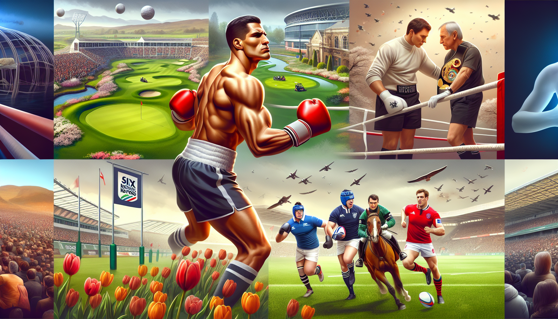 Spring Sports Spectacle: Masters, Tyson Fury, Grand National, and Six Nations Highlights